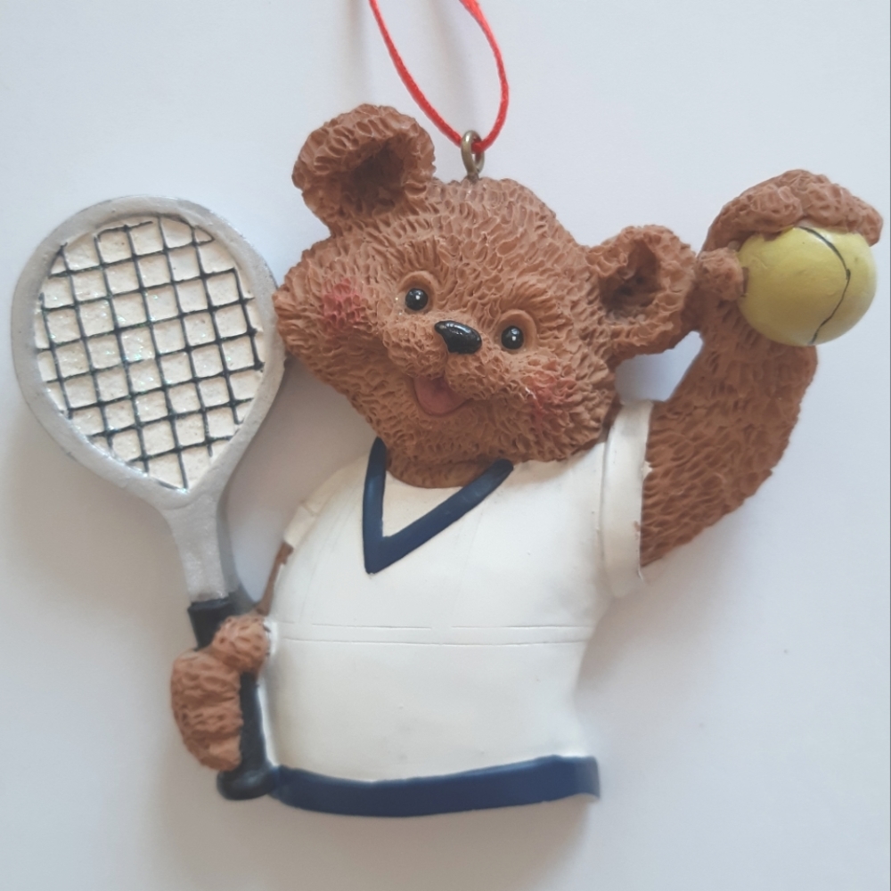Tennis Bear Ornament